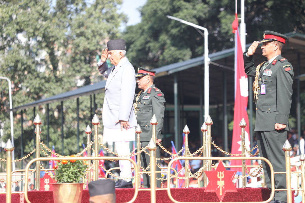 राष्ट्रपति पौडेल संविधान दिवसको मूल समारोहको कार्यक्रममा